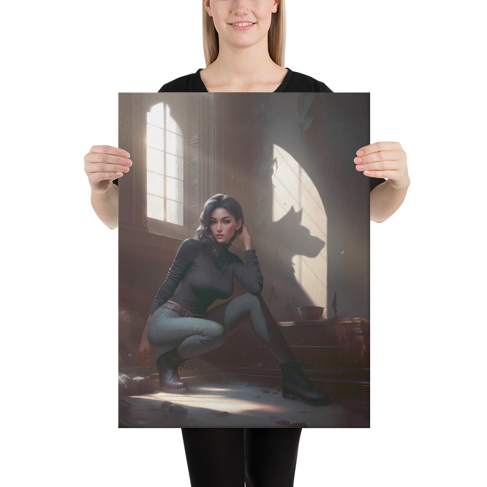 Canvas Print: Meline the Shapeshifter from The Last Superheroes